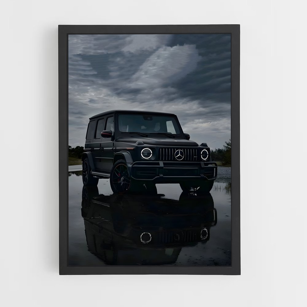 Poster Inondation Urbaine – affiche Mercedes (vue 2)